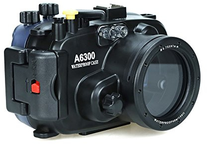 Sea frogs for Sony a6300 a6400 130FT/40M Underwater Camera Diving Waterproof Housing Case