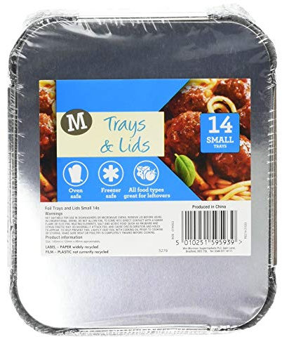 Morrisons Small Trays & Lids 14 Pack