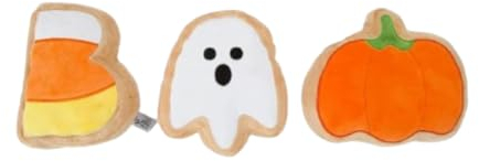 Midlee Boo Sugar Cookie Halloween Plüsch-Hundespielzeug (groß)