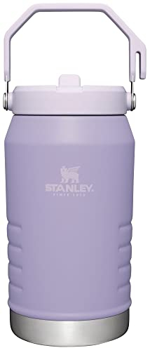 Stanley IceFlow Flip Straw Jug with Handle 64 oz| Twist On Lid and Flip Up Straw | Leak Resistant for Travel and Sports | Insulated Stainless Steel | BPA-Free | Lavender
