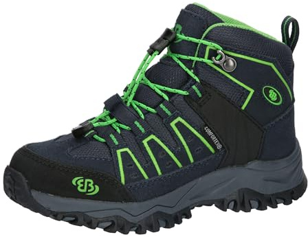 Brütting Mount Pinos High Kids Stivali da Trekking, Marine Lemon., 41 EU