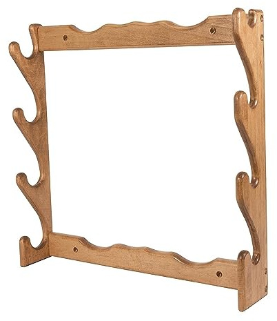 QCHIAN Portafucili a Parete, portafucili a Parete in Legno a Quattro Pistole, Contiene Sia Fucili Che Fucili, Esposizione e Pulizia del Supporto for Fucili ad Aria compressa, Colore del Legno