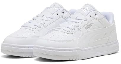 PUMA CAVEN III JR - Zapatillas Deportivas, Color Blanco y Plateado, Talla 36, Blanco Plata, 36 EU