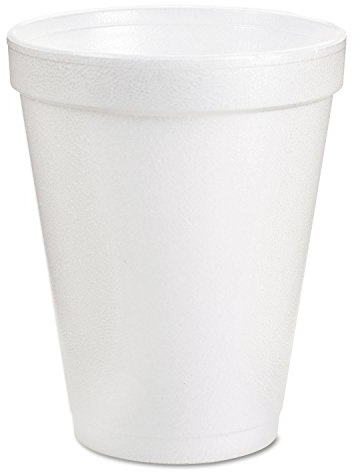 DART - 8J8CT 8-Ounce Foam Cup (Case of 1000), White