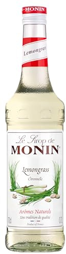 MONIN Premium Lemongrass Syrup 700ml for Cocktails and Mocktails. Vegan-Friendly, Allergen-Free, 100 Percent Natural Flavours and Colourings