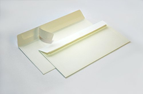 Briefumschläge DIN C6/5 114x229 mm (elfenbeinfarben) 120 g/m² ohne Fenster haftklebend (Artikel: 2120A) (100)