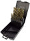 NORTOOLS 19 Piezas HSS M35 Cobalto 5% Brocas DIN338 con punto de división 135 ° 1-10 mm x 0,5 mm (Tamaño único, Grupo 4-Quality Plus)