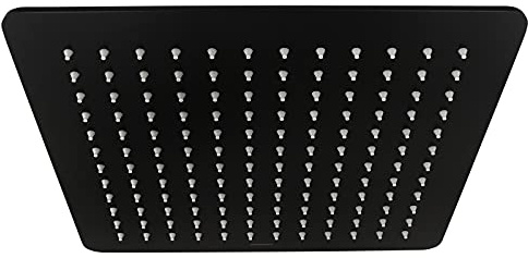 Welfenstein Regenbrause 30x30cm ES30-PA schwarz matt eckig Edelstahl Duschkopf