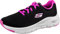 Skechers Femme Ajustement de la Voûte Plant Basket, Noir, 39.5 EU