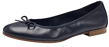 Tamaris Mujer Bailarina Cuero, Azul Marino, 41 EU