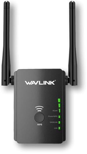 WAVLINK WLAN-Repeater, N300 WLAN-Booster mit Single-Band, 2 Antennen, Router, Repeater und AP-Modus, MIMO, für 100 m im Innenbereich