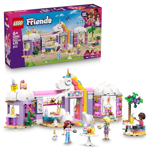 LEGO Friends Le Café Licorne - Jouet de Construction - Pâtisserie avec 3 Mini-Poupées, Caisse Enregistreuse & Accessoires Aliments Dont Cupcakes - Cadeau d'anniversaire pour Fille dès 6 Ans 42684