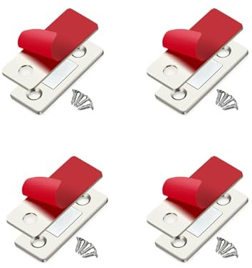 Wdmxszdq door magnets, Cabinet Door Magnetic Catch, No Drilling Required Magnetic Cabinet Locks, Cabinet Door Magnets, Used for Closing Sliding Doors,Drawers, etc. (4Pack)