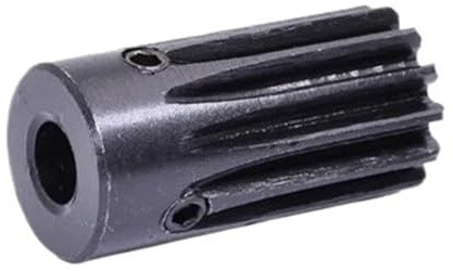 Kugghjul 0,5 modul 19 tänder hål 4 mm/20 tänder hål 3–4 mm/17 kugghål 3 mm spot 45 stål (4 mm, 1 st 19 teeth)