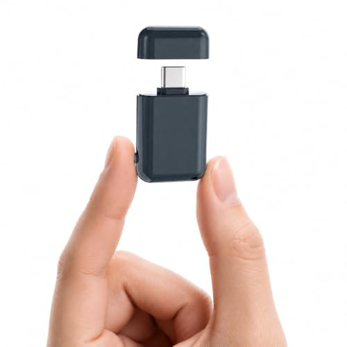 Mini Enregistreur Vocal - 64GB Dictaphone Enregistreur Vocal 1536 Kbps à Enregistrement One-Touch, Enregistreur Vocal Espion Discret pour Réunions, Cours