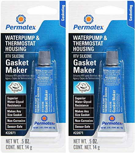 S/S Permatex® - Water Pump & Thermostat RTV Silicone Gasket Maker - Sealant - 14g x2