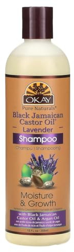 OKAY Pure Naturals Black Jamaican Castor Oil & Lavender Shampoo, 12 Ounce, 0.34 kg