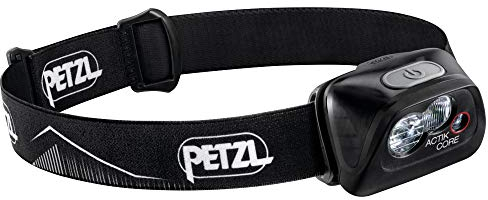 PETZL Unisex -Adult's Stirnlampe Actik Core Schwarz Lamp, Black, Onesize