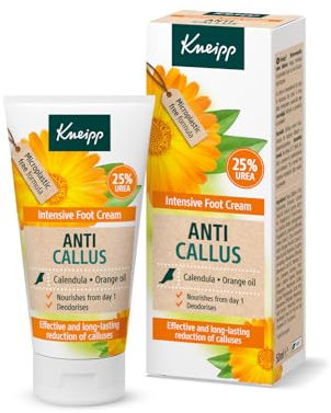 Kneipp Crema Anti-Callos, Reduce la Córnea de Manera Efectiva y Duradera, Desodorizante, Apto para Diabéticos, con Caléndula y Aroma a Naranja, 50ml