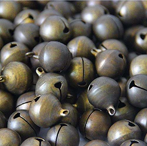 Dingzing 100 Stück kleine Glöckchen, 8 mm, Bronze, Antik-Bronze, Glöckchen, Glöckchen, Glöckchen, für DIY, Dekoration