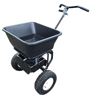 Epandeur à sel de 45L – large portée et réglable- Idéal pour les allées, trottoirs, parkings et routes – Résistant aux intempéries et Anti-corrosion, conçu pour un usage intensif.