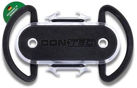 CONTEC Universeller Halter ADD. All, 3Zoll / 7,62cm, aus Silikon, Halterung für Handy, Taschenlampe oder Flasche, Silicon-Halter, leicht, 1x, schwarz/Silber