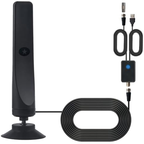 MARKELL Antenna TV Antenna TV Digitale per Interni per Smart TV 1080P Tutti I Televisori TV Digitale Ad Terrestre Ad Alta Definizione per Interni Facile da Usare