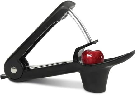 SoeUyd Kirschentkerner,Kirschkernentferner,Edelstahl Entkerner Kirschen,Kirschentsteiner Obstentkerner Corer Entferner,Hand Fruit Entkernen,Kirschenentkerner,für Obst,Kirsche Obstbeere