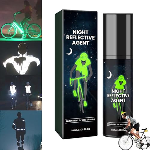 Clear Glow in The Dark Reflective Spray Paint - Outdoor Waterproof Acrylic for Bike (Green)