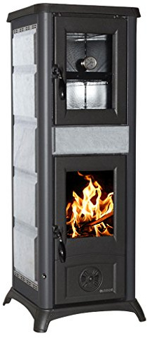 Stufa a Legna La Nordica Gemma con Forno Pietra naturale 7 KW