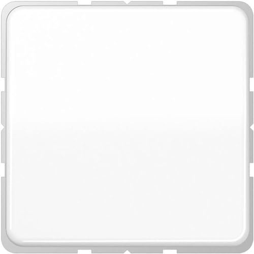 Jung Schuko Steckdose 16 A 250 V Bruchsicher ohne Befestigungskrallen Serie CD Alpinweiß, 1 Stück, CD 1520 NBFKL WW