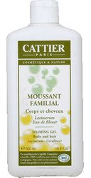 Moussant Familial Corps Et Cheveux Bio 1l parfum pamplemousse Cattier