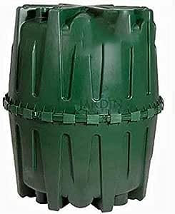 Serbatoio acqua piovana, 1600 litri. Diametro 135 cm, altezza 160 cm. Per il recupero dell'acqua piovana in giardino. Adatto per installazioni interrate.