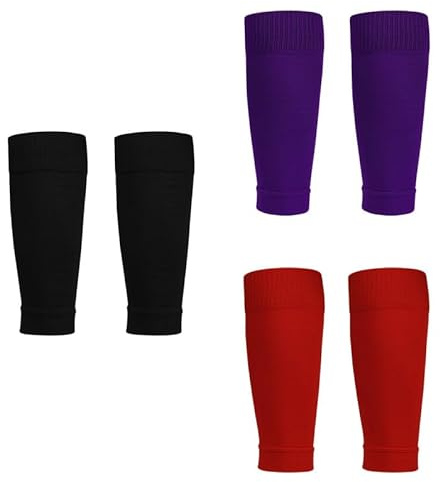 Manchon Compression Mollet 3 Paires, Bas de Contention Femme Homme, Chaussettes Compression pour Circulation Sanguine Jambes, Course a Pied, Vélo, Voyage, Avion