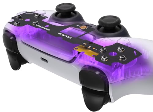 eXtremeRate Face Clicky Kit for PS5 Controller BDM 030 040 050 Face Buttons, Custom Hard Silicone Tactile Switch Dpad Action Buttons Mouse Click Kit for PS5 Controller - Without Controller