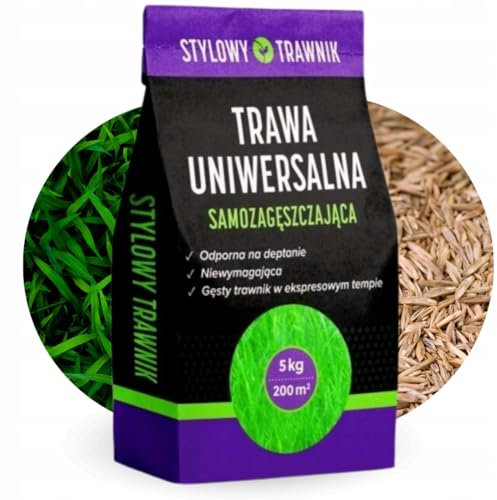 STYLIZER Rasensamen Schnellkeimend Frühjahr 5 kg - Grassamen für bis zu 200 m² - Pilz- und Schädlingsresistente Rasensaat - Selbstverdichtender und Robust Rasen Samen