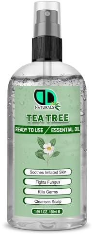 Tea Tree Essential Oil – Ready to Use| Natural Aromatherapy | Antiseptic & Antifungal | Acne & Skin Treatment | Scalp & Hair Care | 50ml Spray