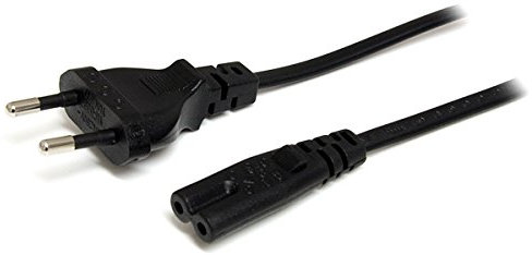 StarTech.com Cavo di Alimentazione per Notebook da 2m; Cavo Elettrico AC da Spina UE a C7 2,5A-250V, 18AWG, Cavo di Ricambio per Alimentatori Notebook, Stampanti, Monitor - Certificato UL (PXT101NBEU)