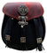Kilt Tasche Sporran Kreuz der Kelten Farbe schwarz rot