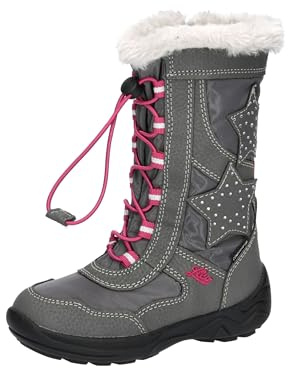 Lico Cathrin, Stivali da Neve Donna, Grigio (Grau/Pink Grau/Pink), 41 EU