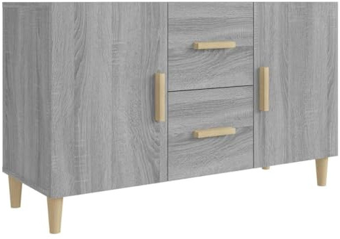 vidaXL Credenza Grigio Sonoma 100x36x60 cm in Legno Multistrato