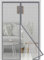 Fiberglas Magnet Fliegengitter Tür 85x200 cm，Verstärktes Schwerlastnetz Insektenschutz Balkontür Magnet,Fliegengitter Balkontür Ohne Bohren，Insektenschutz vorhang für Balkontür Terrassentür,Grau