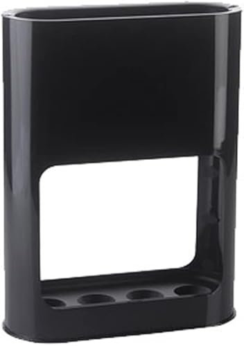 Amrocky Umbrella Stand Holder, Plastic Umbrella Stand Storage Holder with Removable Drip Tray, Umbrella Rack Holder for Home Office (Black)