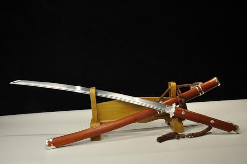 TEERMA 40 Zoll China Handmade Schwert aus Hohem Mangan Stahl scharfes und echtes Katana China Schwert SW421