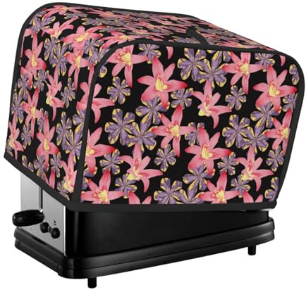 Copertura per tostapane a 2 fette, impermeabile, con tasche, per piccoli elettrodomestici da cucina, protezione dalle impronte digitali, lavabile in lavatrice