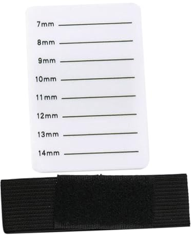 Mikinona Piastra Portaciglia Portatile in Acrilico Bianco 7-14 Scale e Bordo Rotondo, Resistente per Uso Cosmetico e Domestico