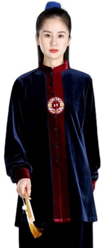 Abbigliamento Tai Chi da Donna - Abiti Tradizionali Cinesi per Arti Marziali, Maniche Lunghe, Esercizi mattutini, Kung Fu, Qigong, Wing Chun, Shaolin