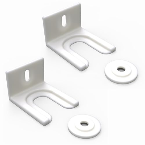 Sintrix Fab 2 x dörrreglage dörrklämma hållare för integrerat kylskåp/frys. Dörrfäste och monteringssats. kompatibel med AEG, BOSCH, Zanussi. Universell dörrhållarsats för montering av dekorativ dörr