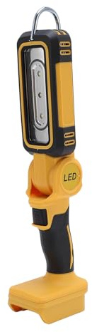 Fafeicy Sladdlös LED-arbetslampa, Justerbar Ljusstyrka 250LM 500LM, 90 230 Graders Vinkeljustering, 360 Graders Roterande Krok, Silikonhandtag, med Uppladdningsbart Batteri, för