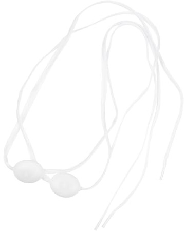 HOMSFOU Lacci per Scarpe Luminosi LED con 10 Led, 3 Modalità Lampeggianti, in Nylon e Pp, Batteria Inclusa, per Scarpe Sportive e Feste, Colore Bianco